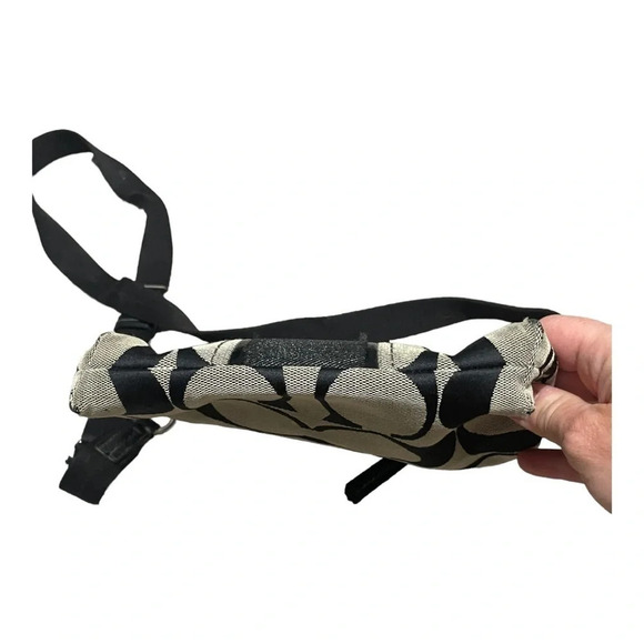 Coach Gray/Black Signature Canvas Crossbody Bag - Picture 8 of 11